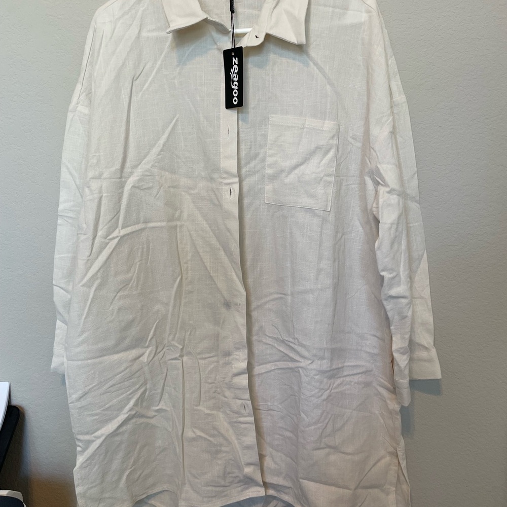 SHEIN Casual Button Down Shirt and Short set.